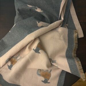 100% Irish Wool Blanket Style Scarf